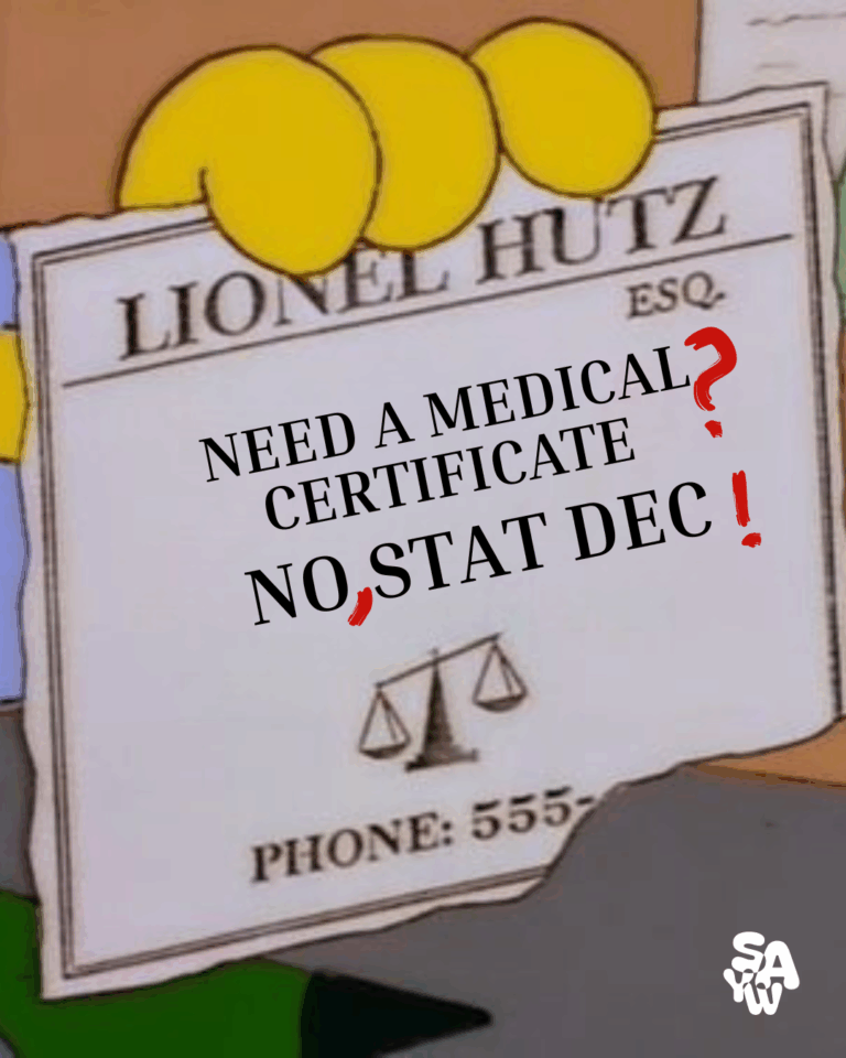 251113 SAYW Need a Medical certificate